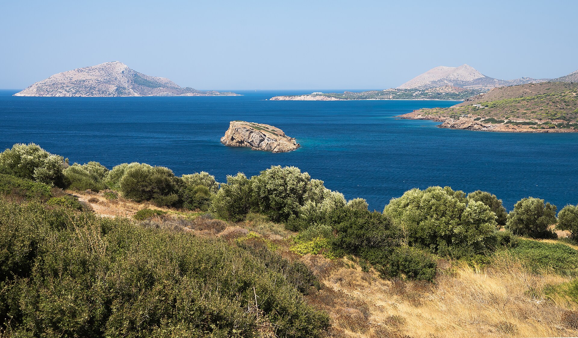 Coast at Cape Sounion, Greece