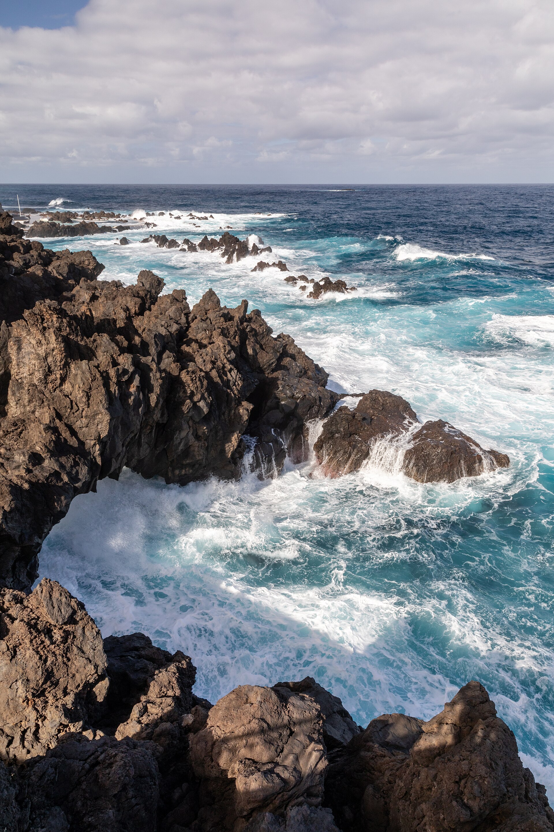Atlantic coast at Porto Moniz, Madeira, Portugal